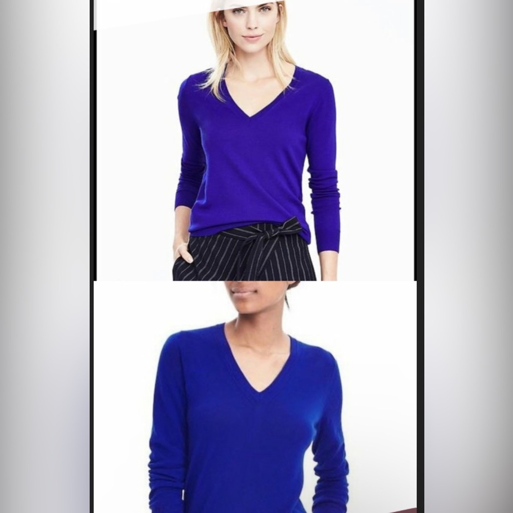 Banana Republic Merino V-Neck Pullover XS